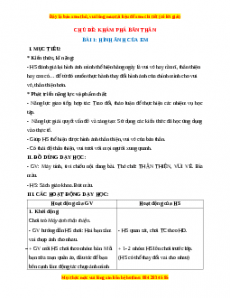 Giáo án Hình ảnh của em Hoạt động trải nghiệm 2 Kết nối tri thức