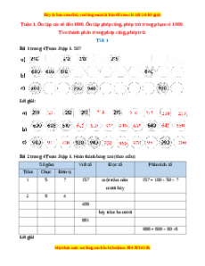 Giải Toán lớp 3 (Dành cho buổi học thứ hai)