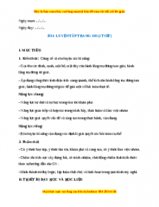 Giáo án Bài Luyện tập trang 101 Toán 7 Kết nối tri thức