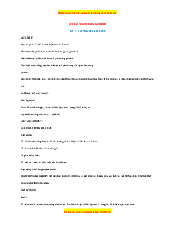 Giáo án Đạo đức 1 Cánh diều Yêu thương gia đình