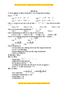 Đề thi cuối học kì 1 Toán 8 năm 2022 - 2023 - Đề 18
