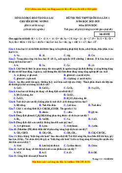 Đề thi thử Hóa Học trường Chuyên Hùng Vương lần 1 năm 2023