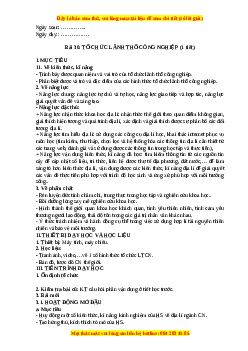 Giáo án Bài 30 Địa lí 10 Kết nối tri thức (2024): Tổ chức lãnh thổ công nghiệp