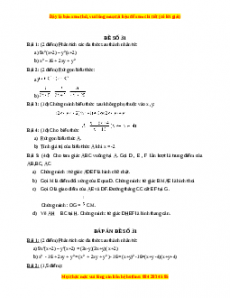 Đề thi cuối học kì 1 Toán 8 năm 2022 - 2023 - Đề 31