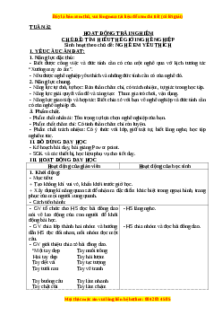 Giáo án Tuần 32: Nghề em yêu thích Hoạt động trải nghiệm 3 Kết nối tri thức