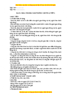 Giáo án Bài 34 Địa lí 10 Kết nối tri thức (2024): Địa lí ngành giao thông vận tải