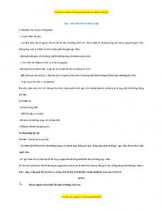 Giáo án TNXH 1 Cánh diều An toàn khi ở nhà