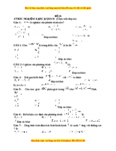 Đề thi giữa kì 2 Toán 8 năm 2023 - Đề 26