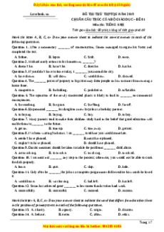 Bộ 34 đề thi thử THPT Quốc gia Tiếng Anh năm 2023 - sách Lovebook