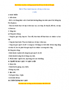 Giáo án Tin học 7 Cánh diều Chủ đề A Bài 6: Thực hành thao tác với tệp và thư mục