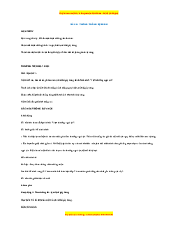 Giáo án Đạo đức 1 Cánh diều Phòng tránh bị bỏng