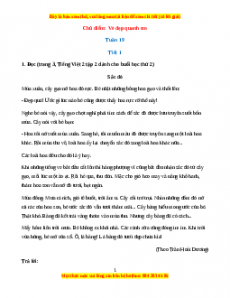 Giải Tiếng việt lớp 2 Tập 2 (Dành cho buổi học thứ hai)