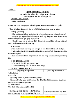 Giáo án Tuần 1: Chân dung em Hoạt động trải nghiệm 3 Kết nối tri thức