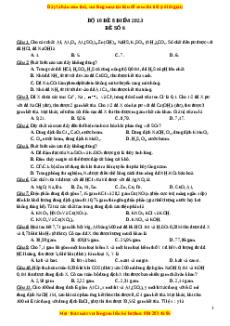 Bộ 10 đề thi 8 điểm môn Hóa học năm 2023 - GV Lê Đăng Khương có đáp án (Đề 6 )