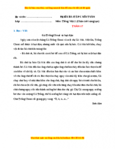 Bài tập cuối tuần Tiếng việt lớp 2 Tuần 17 Chân trời sáng tạo (có lời giải)
