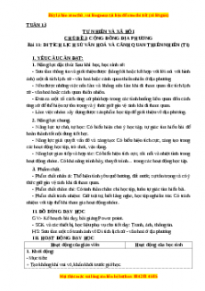 Giáo án Tự nhiên và xã hội 3 Kết nối tri thức Bài 11: Di tích lịch sử văn hóa và cảnh quan thiên nhiên