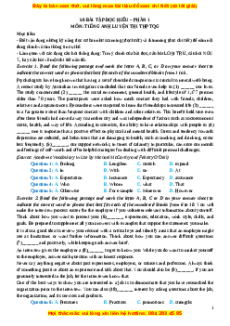 Chuyên đề bài tập Tiếng Anh 12 năm 2023 Dạng 9 - 450 bài Đọc điền vào chỗ trống