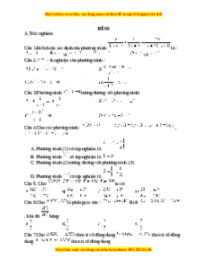 Đề thi giữa kì 2 Toán 8 năm 2023 - Đề 66