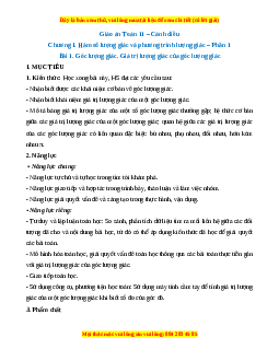 Giáo án Toán 11 Cánh diều | Giáo án Toán 11 mới, chuẩn nhất