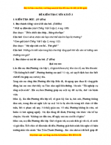 Đề thi cuối kì 2 Tiếng Việt lớp 5 năm 2023 (Đề 3)