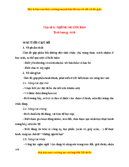 Giáo án Những người bạn Mĩ thuật 1 Chân trời sáng tạo