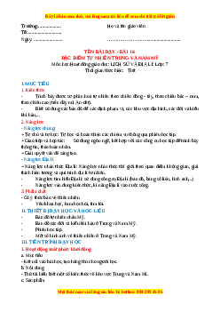Giáo án Bài 16 Địa lí 7 Kết nối tri thức (2024): Đặc điểm tự nhiên Trung và Nam Mĩ