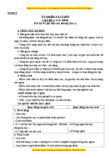 Giáo án Tự nhiên và xã hội 3 Cánh diều Bài Ôn tập chủ đề gia đình