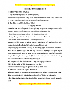 Đề thi cuối kì 2 Tiếng Việt lớp 5 năm 2023 (Đề 9)