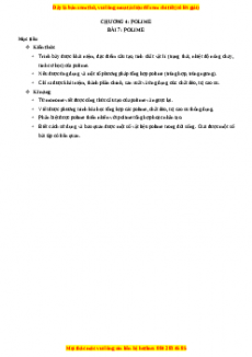 Chuyên đề luyện thi Hóa học 12 năm 2023 cực hay - Phần 4: Polime Và Vật Liệu Polime