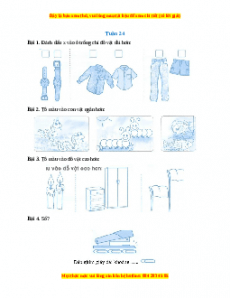 Bài tập cuối tuần Toán lớp 1 Tuần 24 Cánh diều (có lời giải)