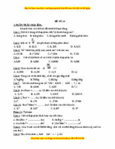 Bộ đề thi Toán 5 học kì 1 năm 2022 - 2023 - Đề 43