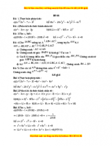 Đề thi giữa kì 1 Toán 8 năm 2023 - Đề 66