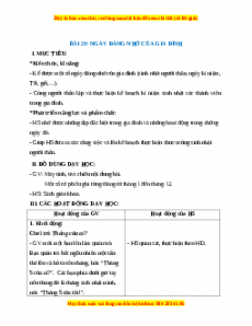 Giáo án Ngày đáng nhớ của gia đình Hoạt động trải nghiệm 2 Kết nối tri thức