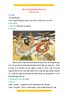 Tác giả - tác phẩm Ngữ văn 10 Chân trời sáng tạo (cả năm)