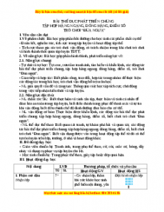 Giáo án TDPTC - Dóng hàng, tập hợp hàng ngang, điểm số Gdtc 3 Chân trời sáng tạo