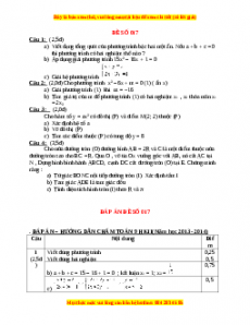 Đề thi Toán 9 học kì 2 năm 2022 - 2023 - Đề 17