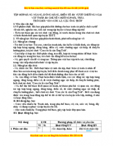 Giáo án Tập hợp hàng ngang, dóng hàng, điểm số. Đi chuyể hướng ngại vật thấp. Đi chuyển hướng phải, trái Gdtc 3 Chân trời sáng tạo