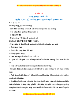 Giáo án HĐTN  1 Cánh diều Tuần 22