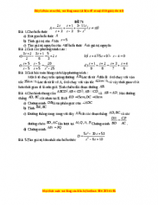 Đề thi giữa kì 2 Toán 8 năm 2023 - Đề 71