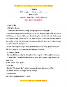 Giáo án Tuần 31 Tiếng việt lớp 1 Kết nối tri thức