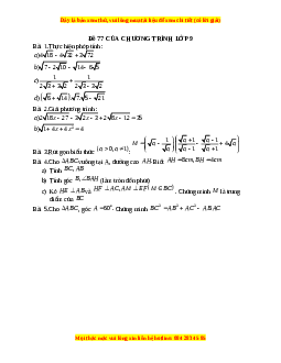 Đề thi giữa kì 1 Toán 8 năm 2023 - Đề 77