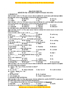 Đề luyện thi vào 10 môn Tiếng anh năm 2023 có đáp án (Đề 76)