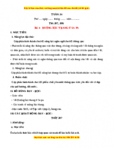 Giáo án Tuần 34 Tiếng việt lớp 1 Kết nối tri thức