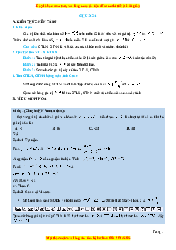 Phân dạng 32 chủ đề quan trọng luyện thi Toán tốt nghiệp THPT năm 2023