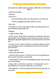 Giáo án Đạo đức 3 Chân trời sáng tạo Bài 9: Pháp huy điểm mạnh, khắc phục điểm yếu của bản thân (Tiết 1)