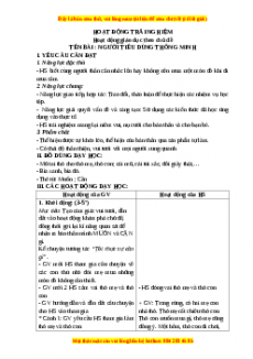 Giáo án Tuần 8: Người tiêu dùng thông minh Hoạt động trải nghiệm 3 Kết nối tri thức