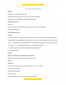 Giáo án Đạo đức 1 Cánh diều Phòng tránh bị điện giật