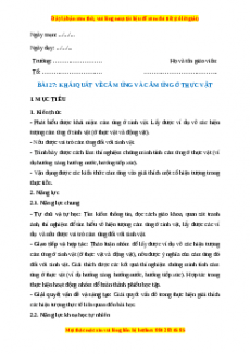 Giáo án Sinh học 7 Cánh diều Bài 27. Khái quát về cảm ứng và cảm ứng ở thực vật