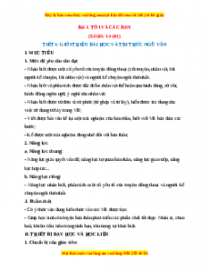 Giáo án Bài 1: Tôi và các bạn (2024) Kết nối tri thức