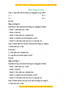 Trắc nghiệm Bài 5: Trồng cây rừng